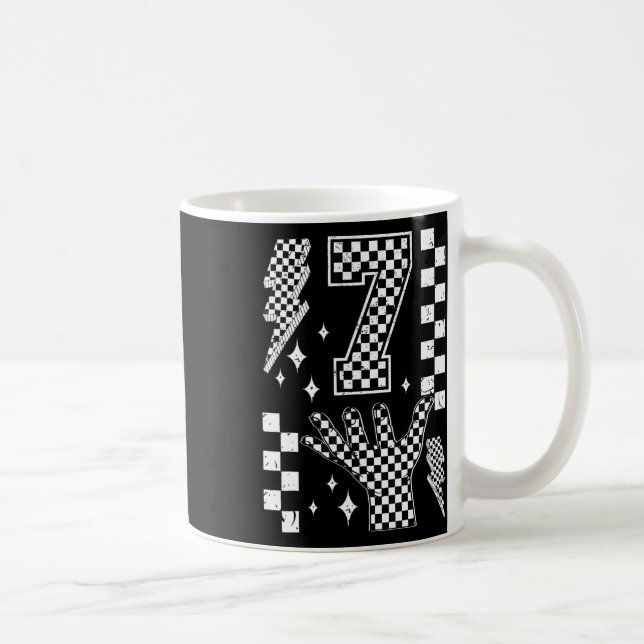 Caneca De Café Número 7 Traje Xadrez Meme Correspondente 67 Crian (Direita)