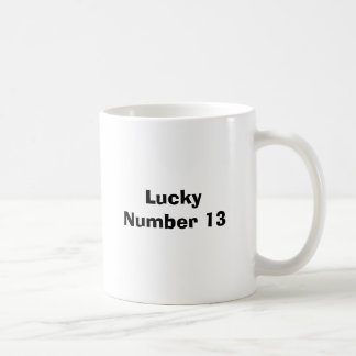 Caneca De Café Número afortunado 13