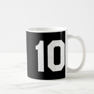 Caneca De Café Número da camisa Jersey #10 10º aniversário