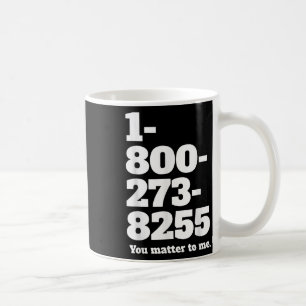 Caneca De Café Número da linha direta suicida
