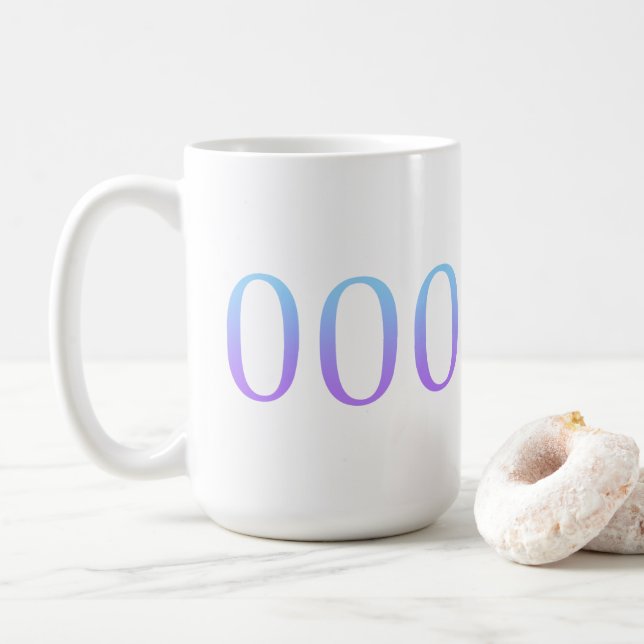 Caneca De Café Número de anjo 000 - unidade (Com Donut)
