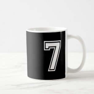 Caneca De Café Número Divertido 7 67 Roupa de Meme Grupo Correspo