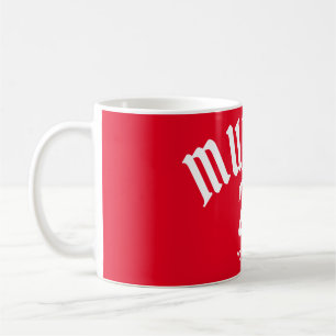 Caneca De Café Número E Nome Do Vermelho Munique Personalizado