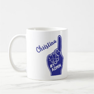 Caneca De Café Número personalizado um Admin