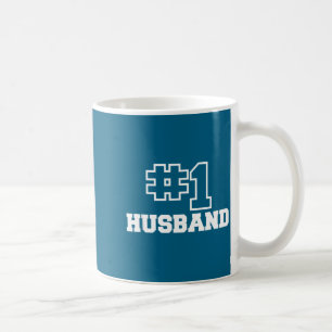 Caneca De Café Número Um Marido Sem Cônjuge Design