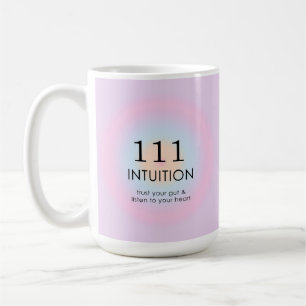 Caneca De Café Números Anjos Modernos Numerologia 111 Intuição