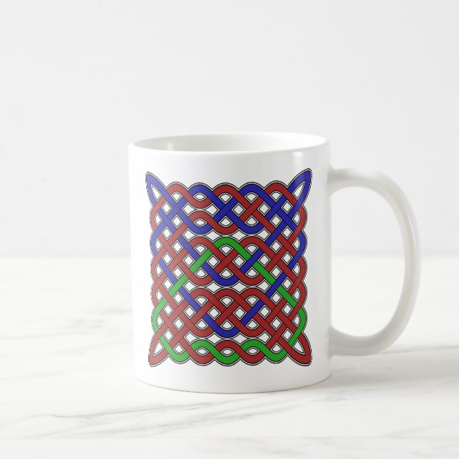 Caneca De Café Números azuis, verdes e vermelhos (Direita)