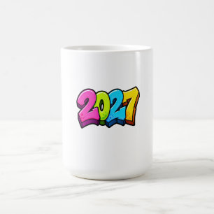 Caneca De Café Números coloridos de 2027