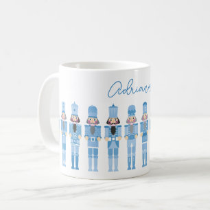CANECA DE CAFÉ NÚMEROS DE NATAL AZUL