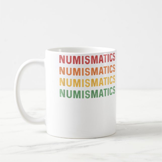 Caneca De Café Numismática Para Colecionadores de Moedas Coleção  (Esquerda)