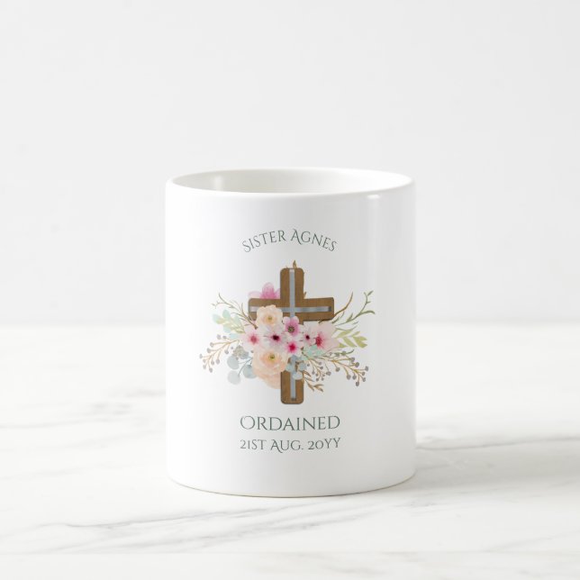 Caneca De Café NUN - Portaria ou Aniversário - Cruz Floral (Centro)