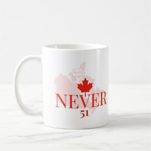 Caneca De Café Nunca 51ruas Declaração Política do Canadá
