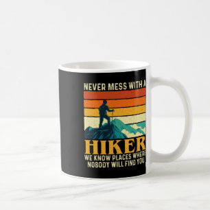 Caneca De Café Nunca Brinque Com Um Mochileiro - Amante De Caminh