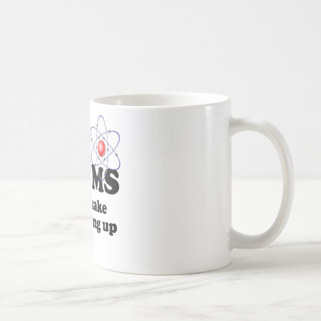 Caneca De Café Nunca confie átomos (Direita)