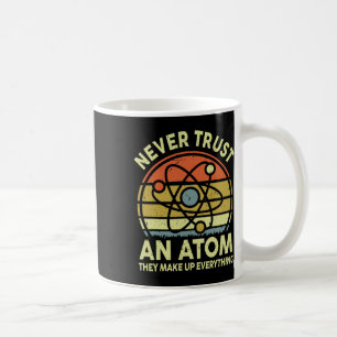 Caneca De Café Nunca Confie num Átomo Piadas Divertidas de Física