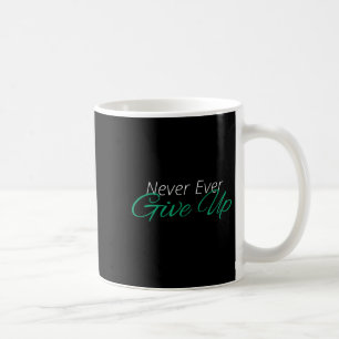 Caneca De Café Nunca Desista De Inspiração Motivacional