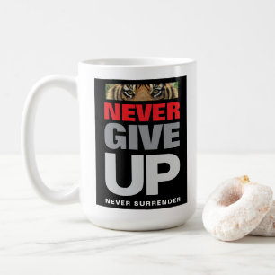 Caneca De Café Nunca Desistir Nunca Entregar A Cota De Conquista