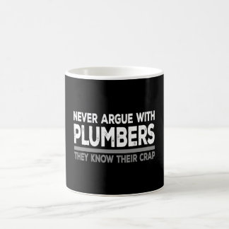Caneca De Café Nunca discuta com encanadores
