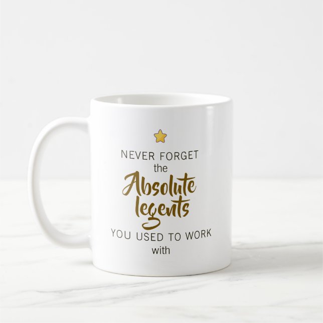 Caneca De Café Nunca Esqueça o Adeus das Lendas Absolutas (Esquerda)