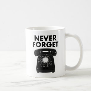Caneca De Café Nunca Esqueça o celular rotacional Engraçado