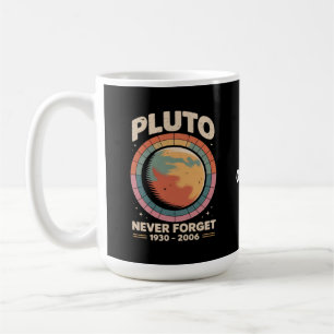 Caneca De Café Nunca Esqueça Plutão 1930-2006 Espaço Retroativo E