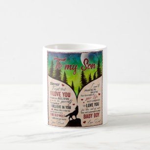 Caneca De Café Nunca Esqueça Que Eu Te Amo. Pai De Lobo Para Filh