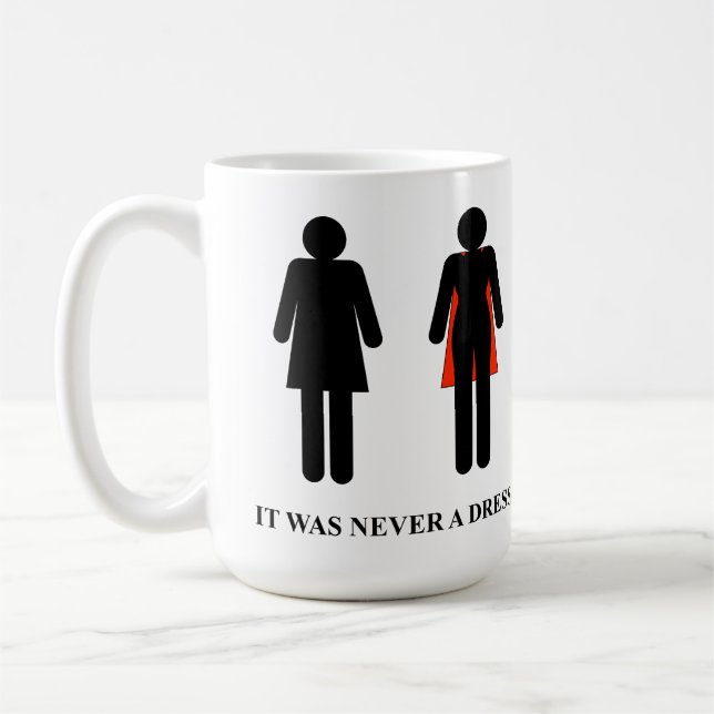 Caneca De Café Nunca foi um vestido - Mug (Esquerda)