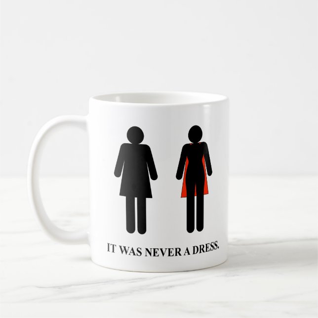 Caneca De Café Nunca foi um vestido - Mug (Esquerda)
