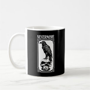 Caneca De Café Nunca mais Edgar Allan Poe - Raven