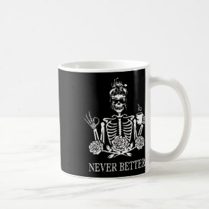 Caneca De Café Nunca Melhor Esquis Mulheres Bebendos Paz no Café