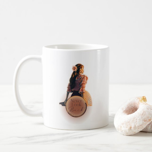 Caneca De Café Nunca Olhe Para O Branco (Com Donut)