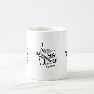Caneca De Café Nunca reduza a cotação motivacional dos seus pad