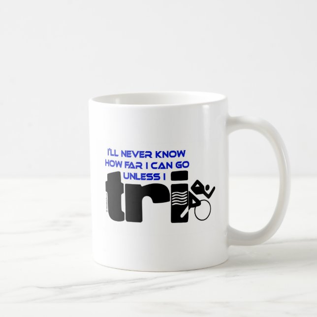 Caneca De Café Nunca saiba a menos que I tri (Direita)
