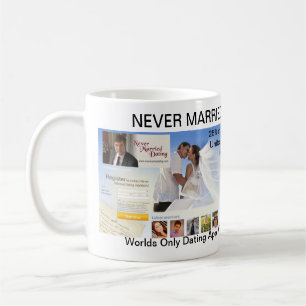 Caneca De Café Nunca se casou com Namorando. Com Mug