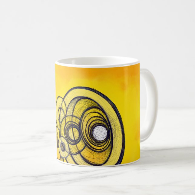 Caneca De Café Nunca se Encontram Totalmente (Frente Esquerda)