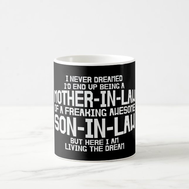 Caneca De Café Nunca Sonhei Em Ser Mãe De Direito (Centro)