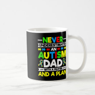 Caneca De Café Nunca Subestimar Um Pai Autismo - Autismo Awarene