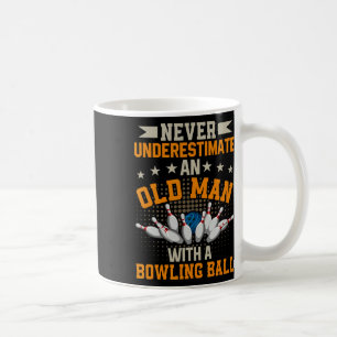 Caneca De Café Nunca Subestime a Tigela das Bolas de boliche do V