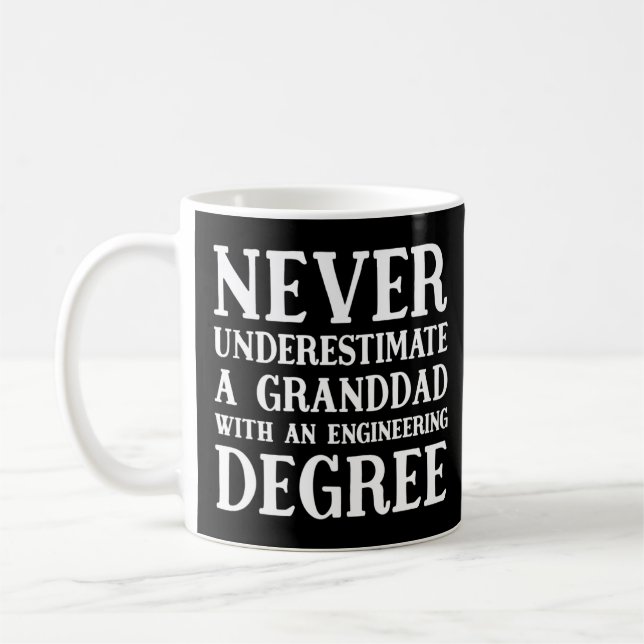 Caneca De Café Nunca Subestime O Nosso Avô Engenheiro (Esquerda)