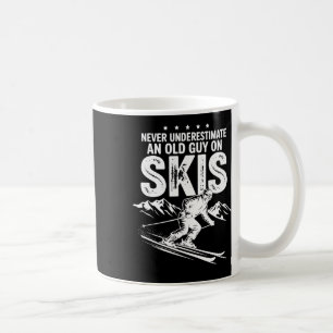 Caneca De Café Nunca Subestime Um Velho Cara De Esqui Esp Extreme