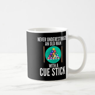 Caneca De Café Nunca Subestime Um Velho Com Um Pau Cue Bi