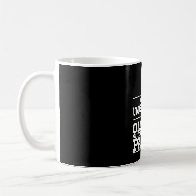 Caneca De Café Nunca Subestime Um Velho Com Uma Bola (Esquerda)
