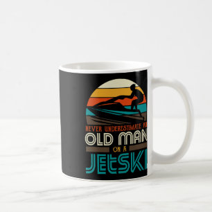 Caneca De Café Nunca Subestime Um Velho Num Avô De Jetski