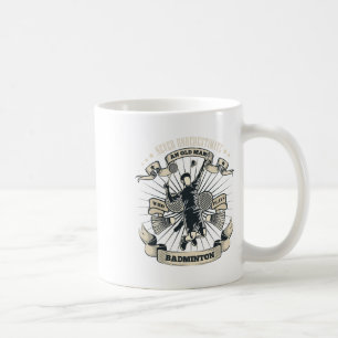 Caneca De Café Nunca Subestime Um Velho Que Joga Badminton
