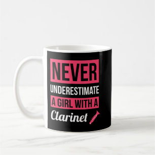Caneca De Café Nunca Subestime Uma Rapariga Com Um Gif De Corno F
