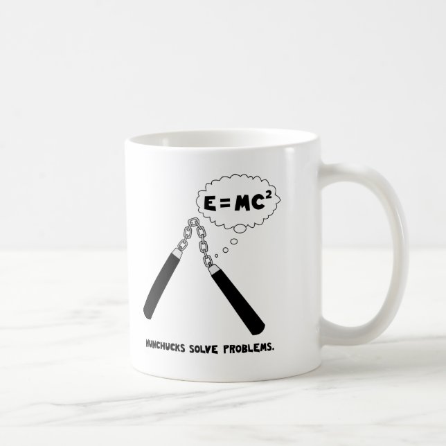 Caneca De Café Nunchucks resolve problemas (Direita)