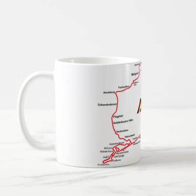 CANECA DE CAFÉ NÜRBURGRING MAP - MUG (Esquerda)
