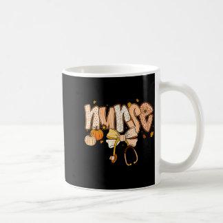 Caneca De Café Nurse Coquette Bow Stethoscope Pumpkin Thanksgivin