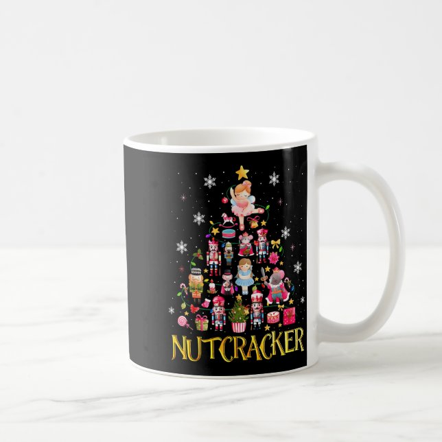 Caneca De Café Nutcracker Christmas Tree Ballet Dance Women Kids  (Direita)