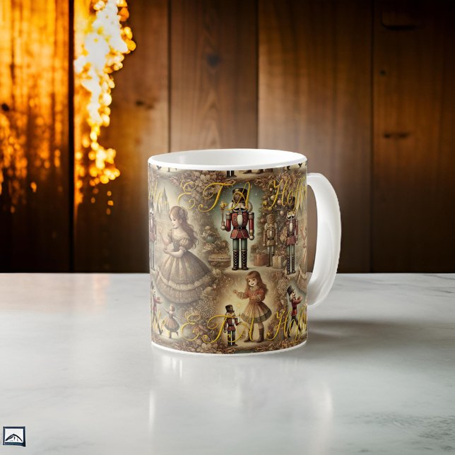 Caneca De Café Nutcracker Doll and Maria By ETA Hoffman (Criador carregado)
